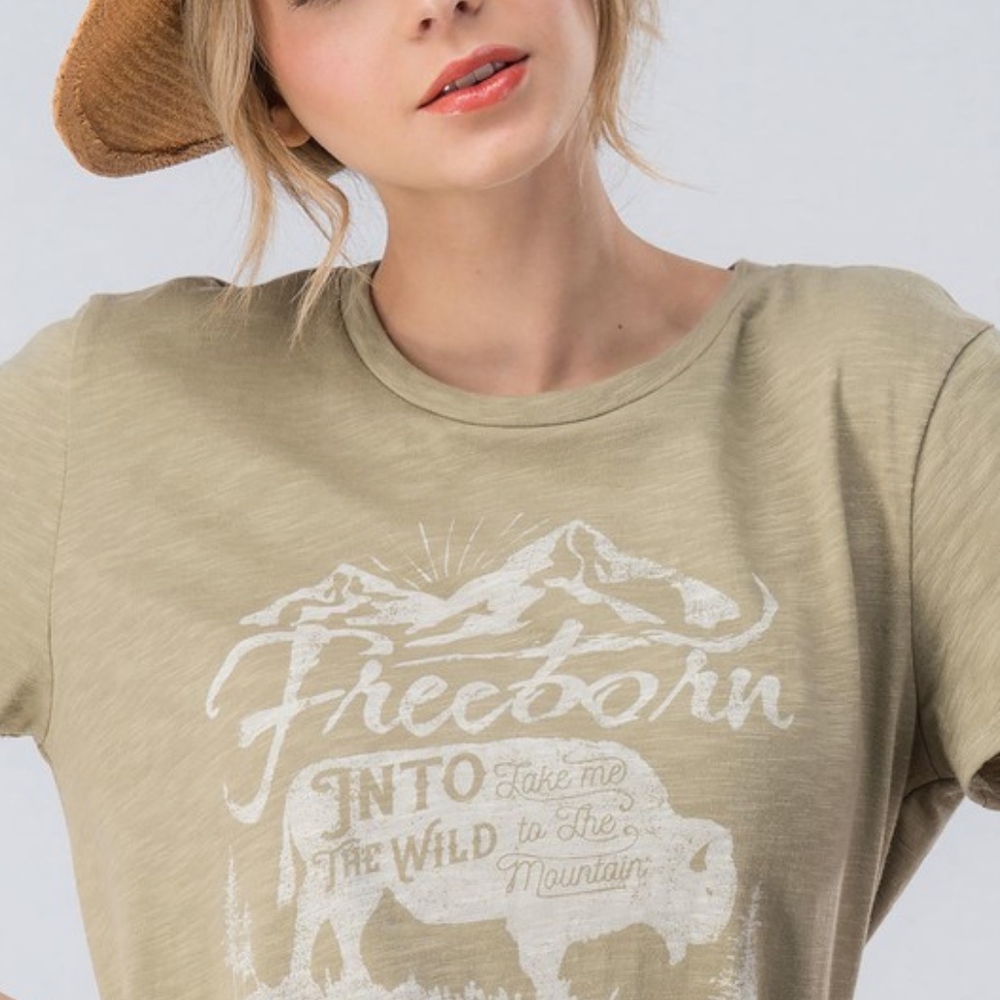 NWT Freeborn Outdoor Graphic T-Shirt